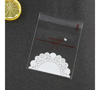 LIUXIN Sachets en cellophane Transparents Auto-adhésifs 100 pièces pour Emballage de Bonbons, Bijoux, Cadeaux