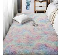 LIUYANYAN Tapis de Chambre Doux 210 x 250 cm Lavable en Machine Tapis Shaggy Doux Ne Perd Pas Ses Poils pour Salon, Chambre à Coucher, Couloir, Multicolore