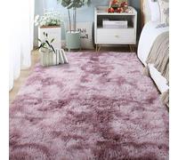 LIUYANYAN Tapis Salon Shaggy 180 x 240 cm Lavable en Machine Tapis de Sol Doux Moelleux et Moderne pour Salon, Canapé Natte, Chambres d'enfant, Rose Pourpre
