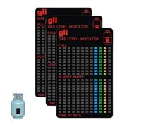 LIUYIDM 3 Pièces Indicateur de Niveau de Gaz, Magnétique Bouteille Gaz Propane Butane Indicateur pour Bouteilles de Gaz Propane, Butane, Réutilisable, pour Barbecues en Plein air Camping