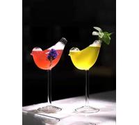 Liuyoyo Champagne Coupe Verre 2pcs Oiseau Jus Verre Cocktail Verre De Vin De Raisin Verre Gobelet Boisson Verre pour Fête De Mariage