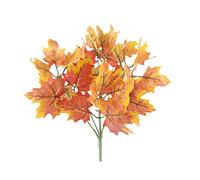 Liuyoyo Lot de 6 branches de feuilles d'érable artificielles en soie pour maison, table, mariage, bureau, décoration