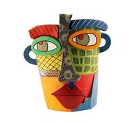 Liuyoyo Pot de Plantes Succulentes Colorées Pot de Plante Décoratif 1 Pièces Pot de Fleur Abstrait Pot de Fleur pour Jardinière D'intérieur Pot de Plante Extérieur Intérieur pour Fleurs,(#2)