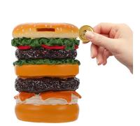 Liuyoyo Tirelire pour Adultes Tirelire Pot Mignon Burgers Tirelire, Tirelire en Résine Incassable, Tirelire Burger pour Garçons et Filles Tirelires