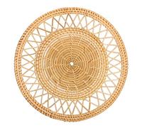 Liuyoyo Wallart Paille Tressée Décoration Murale Suspendue Salle de Bains Fond Tissé à la Main Décoration Murale Dessous de Verre Dessous de Verre en Rotin pour Boissons, Dessous de Verre en(#4)