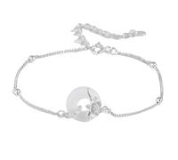 LIUYUYOUGO Bracelet Argent Bracelet De Naissance En Argent Sterling Pour Femme Motif Donut En Calcédoine Blanche Style Chinois Douze Dieux Floraux Réglable Vintage Ethnique Cadeau De Fête Des Mè