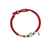 LIUYUYOUGO Bracelet Argent Femme Bracelet Chinois Pi Xiu En Argent Sterling Pour Couple Vintage Porte-Bonheur Riche Et Courageux Corde Tressée Bijoux Anciens Sculptés À La Main Pour Femm