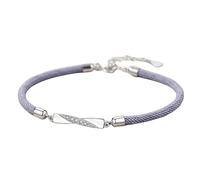 LIUYUYOUGO Bracelet Argent Femme Bracelets Assortis Pour Couple En Argent Sterling Breloque Torsadée Avec Corde Porte-Bonheur Et Oxyde De Zirconium Pour Bracelets Pour Elle Et Lui Bijoux Personnali