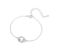 LIUYUYOUGO Bracelet Argent Femme Bracelets Assortis Pour Couples En Argent Sterling 925 Cœur Épines Martelées Fleur De Rose Bracelet À Breloques Amour Pédant Bracelets Manchettes Pour Elle Et L