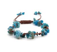 LIUYUYOUGO Bracelet Chakra Bracelet De Perles Tressées En Cristal Pour Femmes Bracelets Irréguliers En Gravier Pierres Naturelles Yoga Chakra Pierres Précieuses Été Bohème Tissage Fait Main Bi