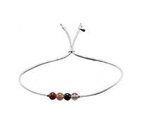 LIUYUYOUGO Bracelet Chakra Bracelet En Argent Sterling 925 Et Cristal Pour Femme Véritables Pierres Perles Boucle Coulissante Perles Faites À La Main Breloques Pierres Précieuses Naturelles Bijou