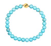 LIUYUYOUGO Bracelet Chakra Bracelet En Pierres Précieuses Du Zodiaque Pour Femme 6 Mm Perles Turquoise En Pierre Naturelle Breloque 12 Constellations Signe Astrologique Horoscope Chakra Cristal Bij