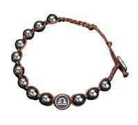 LIUYUYOUGO Bracelet Chakra Bracelets Du Zodiaque Pour Hommes Gravés 12 Constellations Breloques Hématite Pierre Précieuse Bracelet De Perles Classique Fait Main Macramé Tressé Bracelet Manchett
