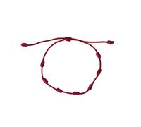 LIUYUYOUGO Bracelet Corde Bracelet Tressé À 7 Nœuds En Fil Rouge Fait À La Main Réglable Protection Porte Bonheur Pour Femmes Filles Garçons Amis Cadeau De Fête Des Mères Multicolore Bordeau
