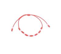 LIUYUYOUGO Bracelet Corde Bracelets Porte Bonheur À 7 Nœuds Réglables Perles De Cristal Tressés À La Main Amulette Manchette Pour Femmes Et Hommes Bijoux De Protection Pour Couple Amitié Rose