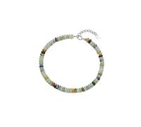 LIUYUYOUGO Bracelet Femme Bracelet En Argent Sterling Et Cristal Pour Femme Perles En Pierre Naturelle Aplatie Fait À La Main Yoga Énergie Des Chakras Pierres Précieuses Bracelets Perlé Bohème