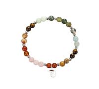 LIUYUYOUGO Bracelet Femme Bracelet En Cristal Pour Signe Du Zodiaque Pour Femmes Et Hommes Pierres Naturelles 7 Chakras Perles 12 Constellations Breloque Horoscope Astrologie Bijoux D'Anniversaire C