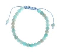 LIUYUYOUGO Bracelet Femme Bracelet En Pierre Naturelle Pour Femme Bracelets En Cristal Perlé En Forme De Cœur Fait À La Main Corde Tressée Yoga Chakras Énergie Pierres Précieuses Bijoux Pour Ho