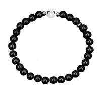 LIUYUYOUGO Bracelet Femme Bracelet En Pierres Précieuses Du Zodiaque Pour Femme 6 Mm En Obsidienne Noire Naturelle Perles Breloques 12 Constellations Signe Astrologique Horoscope Bijoux D'Amitié C