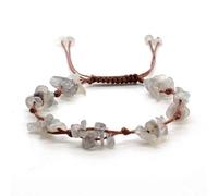 LIUYUYOUGO Bracelet Pierre Bracelet De Perles Tressées En Cristal Pour Femmes Bracelets Irréguliers En Gravier Pierres Naturelles Yoga Chakra Pierres Précieuses D'Été Bohème Tissage F