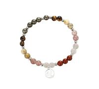 LIUYUYOUGO Bracelet Pierre Bracelet En Cristal Pour Signe Du Zodiaque Pour Femmes Et Hommes Pierres Naturelles 7 Chakras Perles 12 Constellations Breloque Horoscope Astrologie Bijoux D'Anniversaire