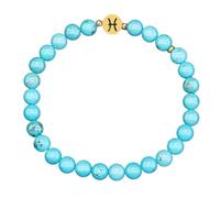 LIUYUYOUGO Bracelet Pierre Naturelle Bracelet En Pierres Précieuses Du Zodiaque Pour Femme 6 Mm Perles Turquoise En Pierre Naturelle Breloque 12 Constellations Signe Astrologique Horoscope Chakra C
