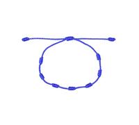 LIUYUYOUGO Bracelet Tressé Bracelet Tressé À 7 Nœuds En Fil Rouge Fait À La Main Réglable Protection Porte Bonheur Pour Femmes Filles Garçons Amis Cadeau De Fête Des Mères Multicolore Bleu