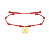 LIUYUYOUGO Bracelet Tressé Bracelets Porte Bonheur À 7 Nœuds En Fil Rouge Ajustables Initiales Az Breloques Cordon Tressé Fait Main Protection Amulette Bijoux Unisexe Cadeau Lettre X