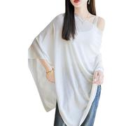 LIUYUYOUGO Chale Femme Châles Et Écharpes En Laine Pour Femmes Pull Sans Manches Poncho En Tricot Fin Élégant Léger Et Doux Écharpe Cape En Cachemire Pull En Tricot D'Automne Étole Pour Cadea