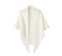 LIUYUYOUGO Châles Femme Châle Triangulaire En Laine Pour Femme Doux Et Chaud Idéal Pour L'Hiver. Écharpe Et Châle En Pashmina. Cape Élégante En Crochet Ajouré. Gilet Triangulaire Tricoté À