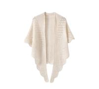LIUYUYOUGO Etoles Femme Châle Triangulaire En Laine Pour Femme Doux Et Chaud Idéal Pour L'Hiver. Écharpe Et Châle En Pashmina. Cape Élégante En Crochet Ajouré. Gilet Triangulaire Tricoté À