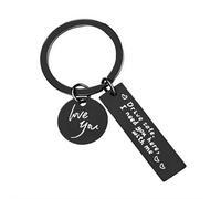 LIUZHIPENG Porte-clés Drive Safe avec inscription « I Need You Here with Me » - Pendentif « I Love You » - Cadeau pour papa, petit ami, chauffeur, Noir avec sac emballé, taille unique