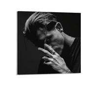 LIUZHIX G Eazy Toile murale Motif nuits effrayantes pour salon, chambre à coucher, 70 x 70 cm, style cadre