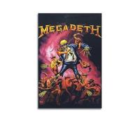 LIUZHIX Megadeth - Impression sur toile « Rust In Peace Band » - Décoration murale moderne pour salon, chambre à coucher - 50 x 75 cm