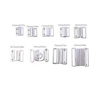 LIUZIKUN Attaches Pression en Alliage, Lot de 10 Boucles en Alliage métallique pour Soutien-Gorge et Maillot de Bain, Fermeture à Clip et Crochet pour la Couture et la Confection