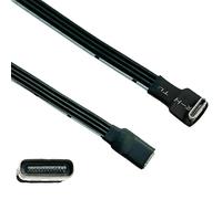 LIUZIKUN Câble de Charge Plat USB C mâle vers Femelle 18 W, rallonge de Charge, Adaptateur de Transmission Haute Vitesse 480 Mbps