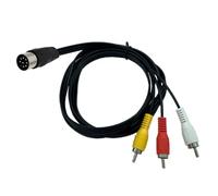 LIUZIKUN Câble DIN 8 Broches vers 3 RCA. Câble Adaptateur Musical DIN 8 Broches mâle vers 3 RCA pour connecter des appareils Vintage à des systèmes Modernes.