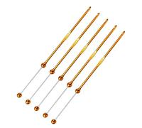 LIUZIKUN Ensemble de 5 pièces avec Perles et Crochets, Aiguilles à Tricoter et Crochets en métal Faits Main pour Vos projets créatifs.