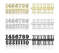 LIUZIKUN Ensemble de Chiffres Arabes ou Romains en métal pour Horloge numérique Craft, Accessoires de réparation et de Remplacement de Montres.