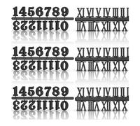 LIUZIKUN Ensemble de Chiffres Arabes ou Romains en métal pour Horloge numérique Craft, Accessoires de réparation et de Remplacement de Montres.