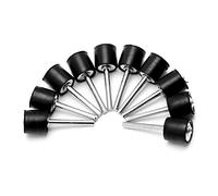 LIUZIKUN Lot de 10 mandrins en caoutchouc pour tambour - Tige de 0,3 cm pour manchon de ponçage - Outil rotatif