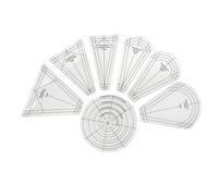 LIUZIKUN Lot de 10 modèles de plaques régulières, règle de Quilting, règle de Patchwork en Acrylique Transparent, pour projets de Couture