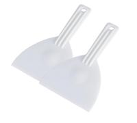 LIUZIKUN Lot de 2 spatules à pâte Flexibles Blanches avec poignée Ergonomique, séparateur à gâteaux et spatule à Pizza pour Une Cuisson et Une préparation faciles.