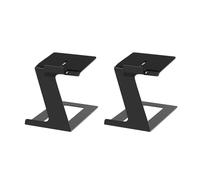 LIUZIKUN Lot de 2 supports pour haut-parleurs de bureau avec coussinets d'absorption des vibrations pour étagère