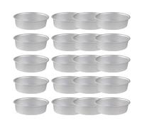 LIUZIKUN Lot de 20 moules ovales à Cheesecake, moules à gâteaux ovales antiadhésifs en Aluminium pour gâteaux et Pains