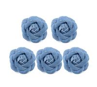 LIUZIKUN Lot de 5 Accessoires pour Cheveux, vêtements, Chapeaux et Robes, ornés de Fleurs en Tissu coréen.