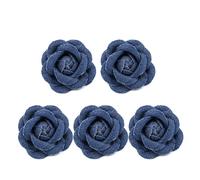 LIUZIKUN Lot de 5 Accessoires pour Cheveux, vêtements, Chapeaux et Robes, ornés de Fleurs en Tissu coréen.