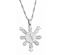 LIUZIXI Collier Pendentif Carte des Philippines - Pendentif De Drapeau De Carte De Pays Philippin Charme Ethnique - Bijoux De Chaîne À La Mode Hip Hop pour Hommes Femmes Cadeau De Fête D'Annivers