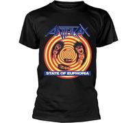 LIUZZOFNG Anthrax State of Euphoria T-Shirt OFFICIAL41351 Manches Courtes(Small)