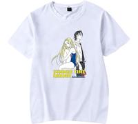 LIUZZOFNG flowereyesSummer Time Rendering Shinpei Ajiro Cosplay T-Shirt Kofune Ushio Casual Pullover for Unisex Manches Courtes(X-Large)